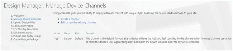 Manage Device Channels